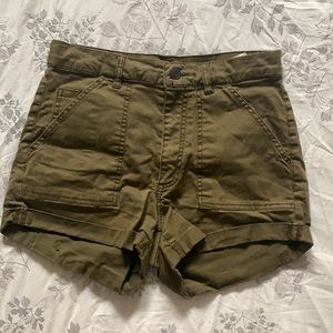 Army Green Garage Shorts